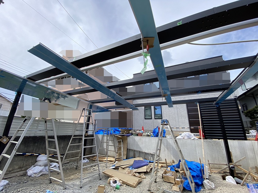 横浜市都筑区 駐車場　施工　