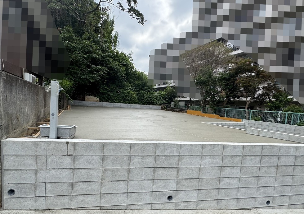 横浜市土地有効活用　駐車場　土間コンクリート