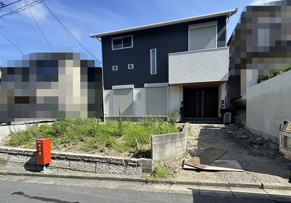 横須賀市　新築外構　２世帯住宅