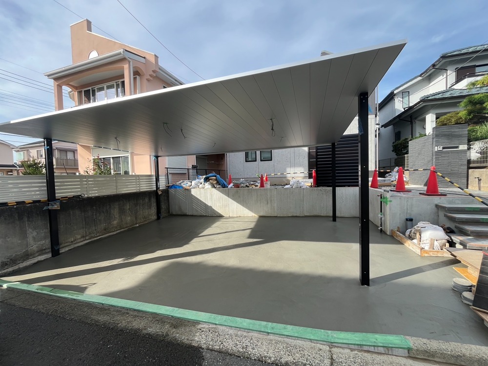 横浜市都筑区 駐車場　施工　